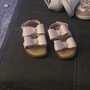 Cat & Jack Light Pink Bow Sandals